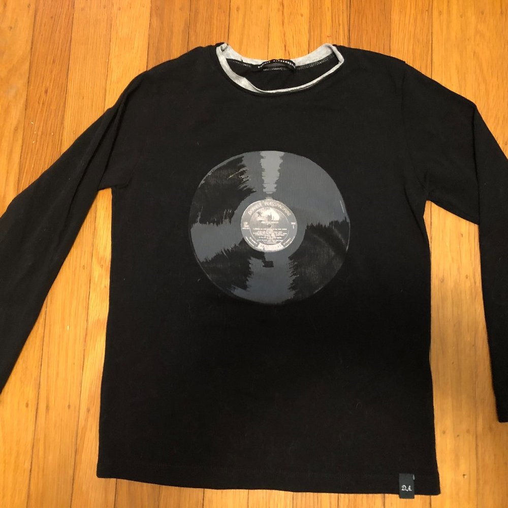 Italian designer record album shirt